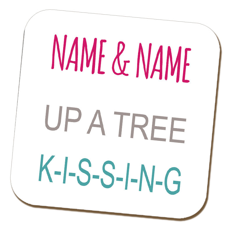 Kissing Names Coaster