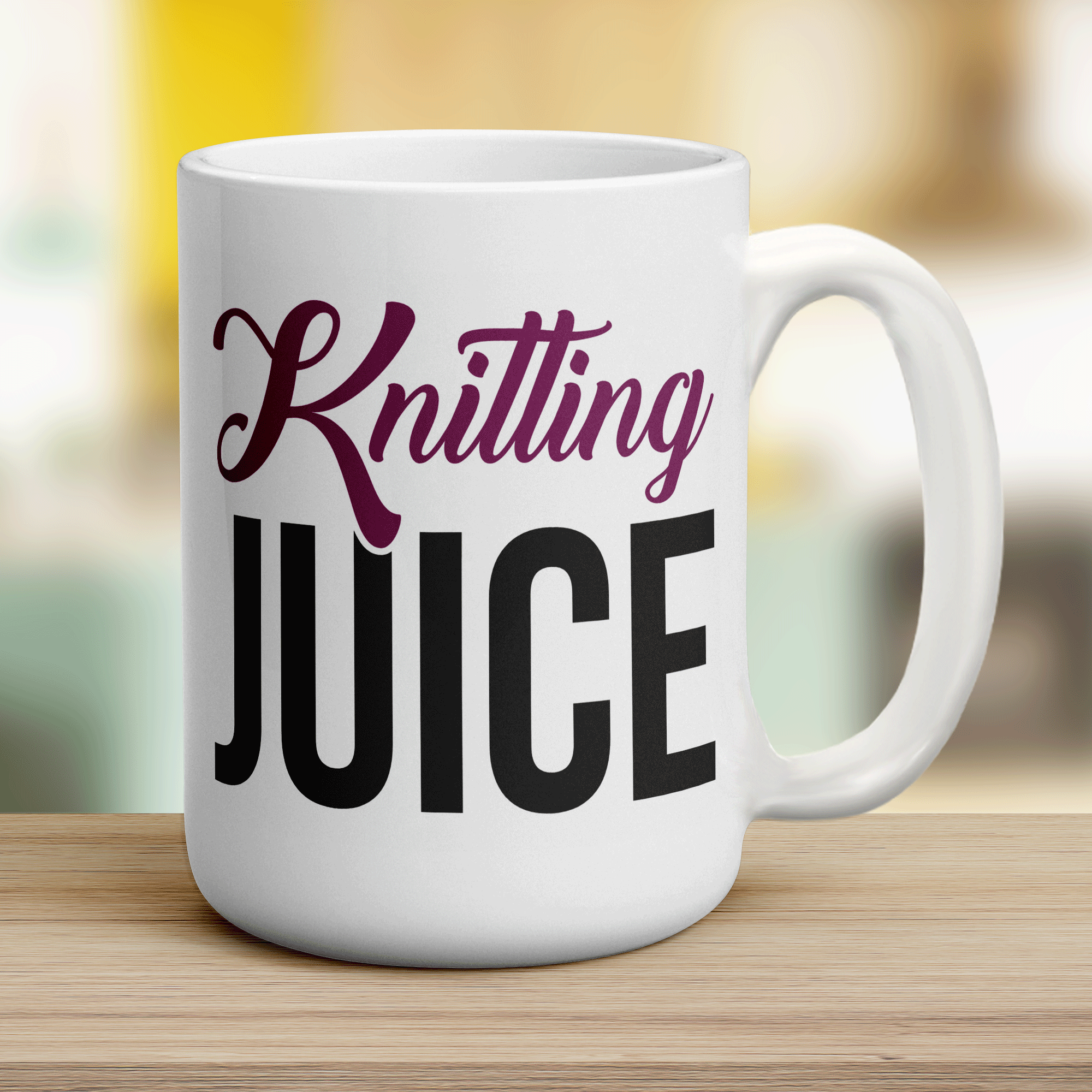 Knitting Juice Mug