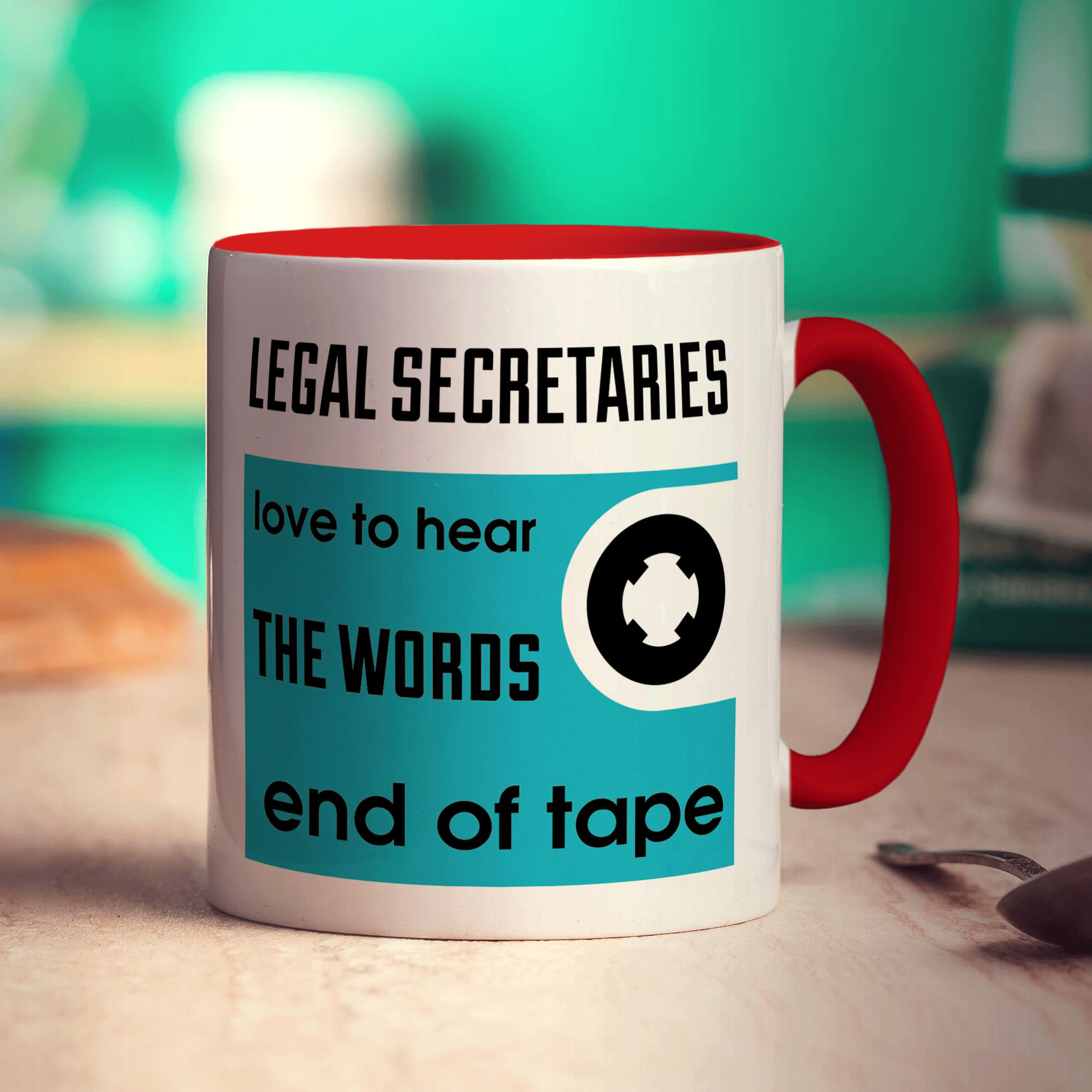 Legal Secretaries Long To Hear The Words.. "End Of Tape"! Mug - Standard 330ml (11oz) / Red