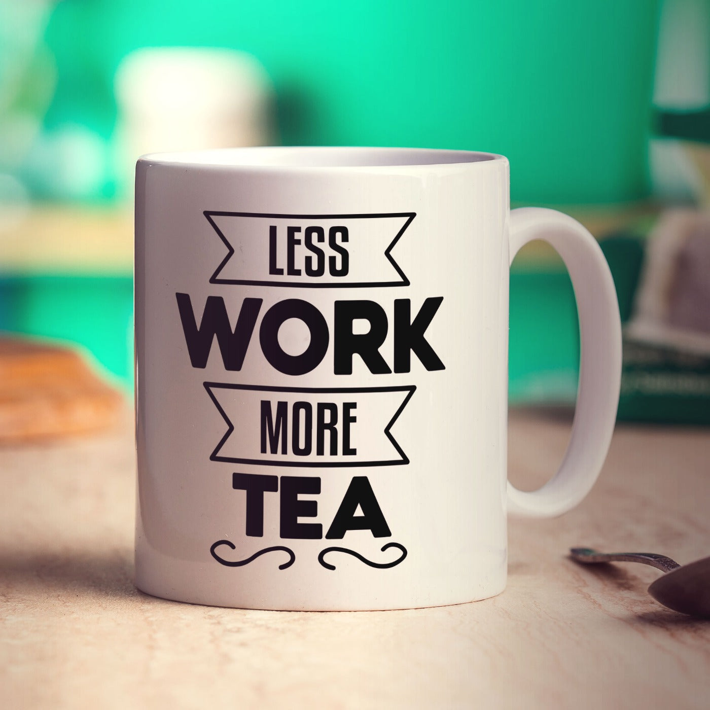 Less Work More Tea Mug