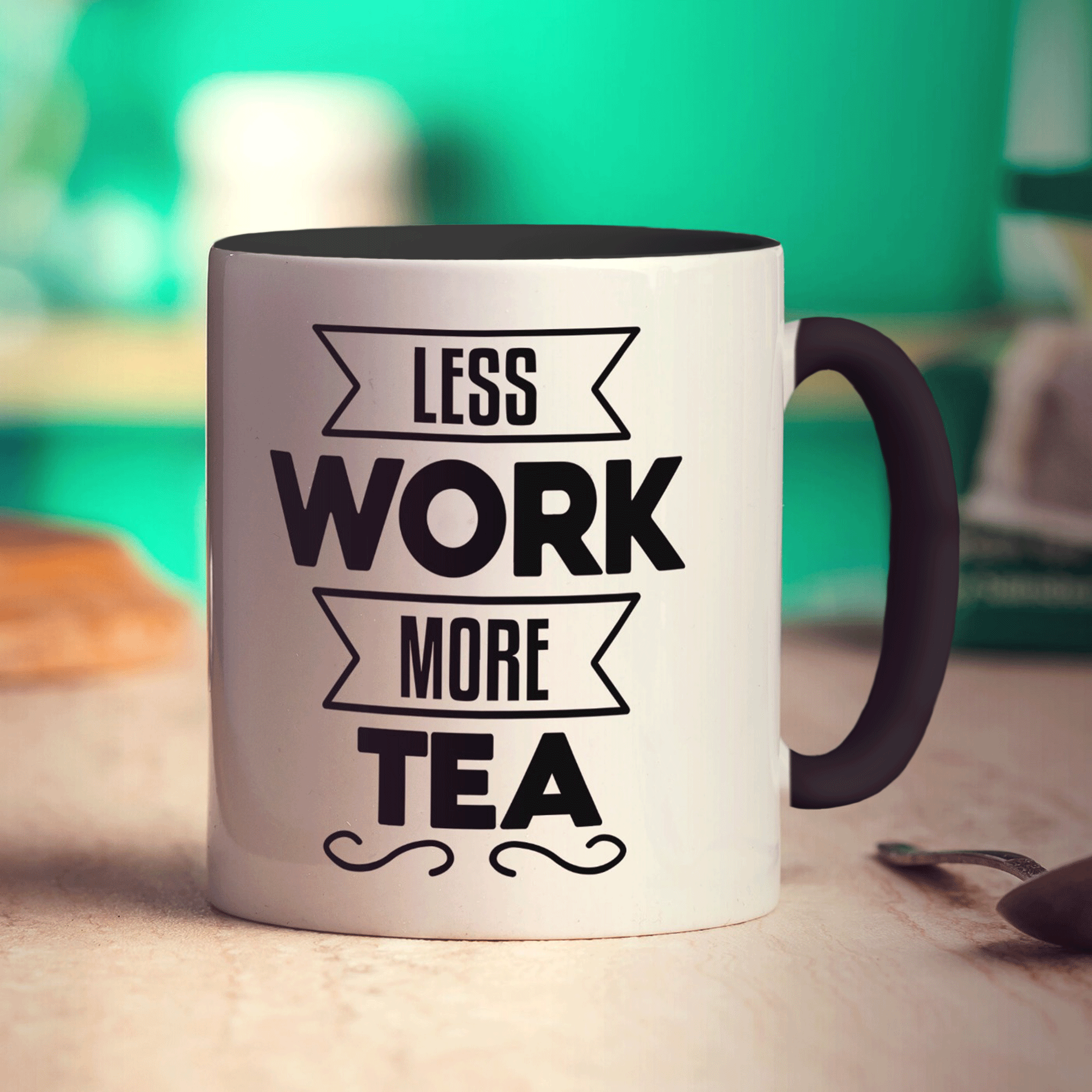 Less Work More Tea Mug