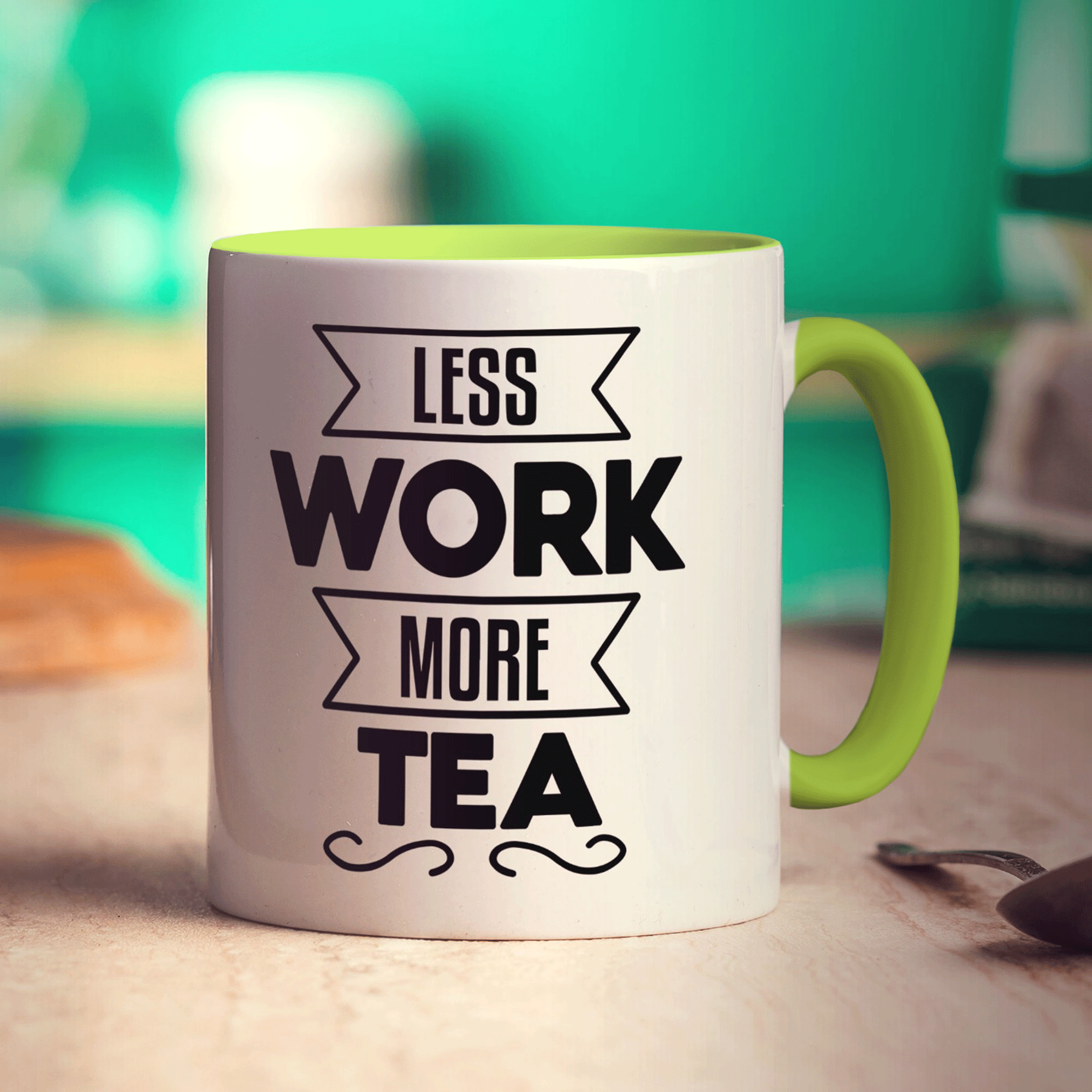 Less Work More Tea Mug