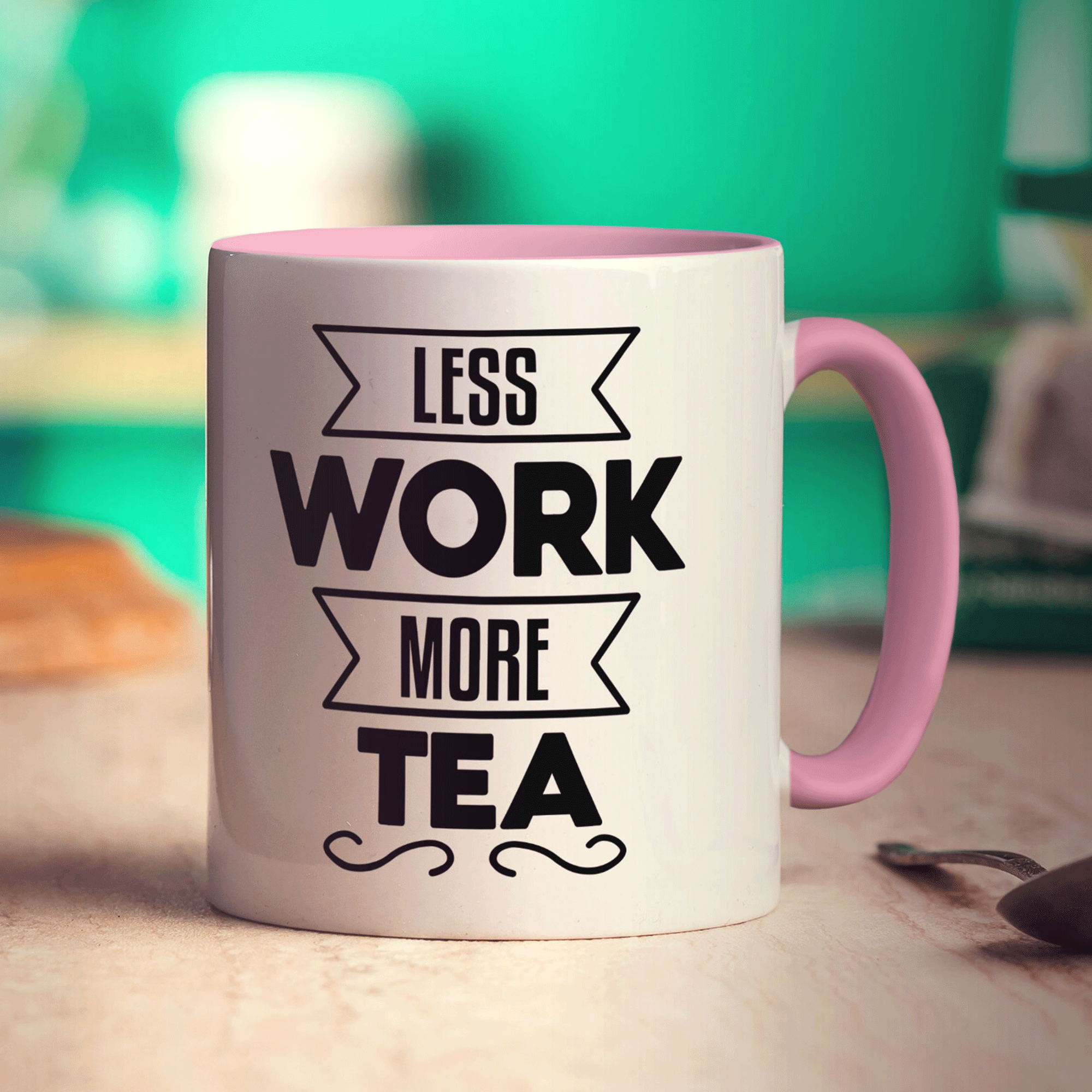 Less Work More Tea Mug