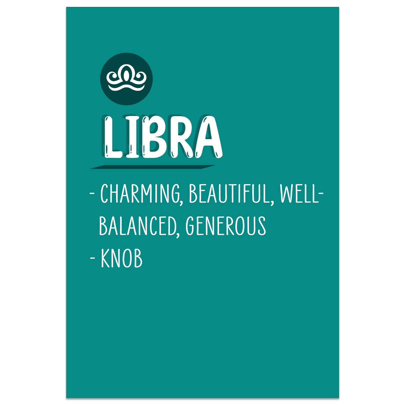 Libra Definition Birthday Card