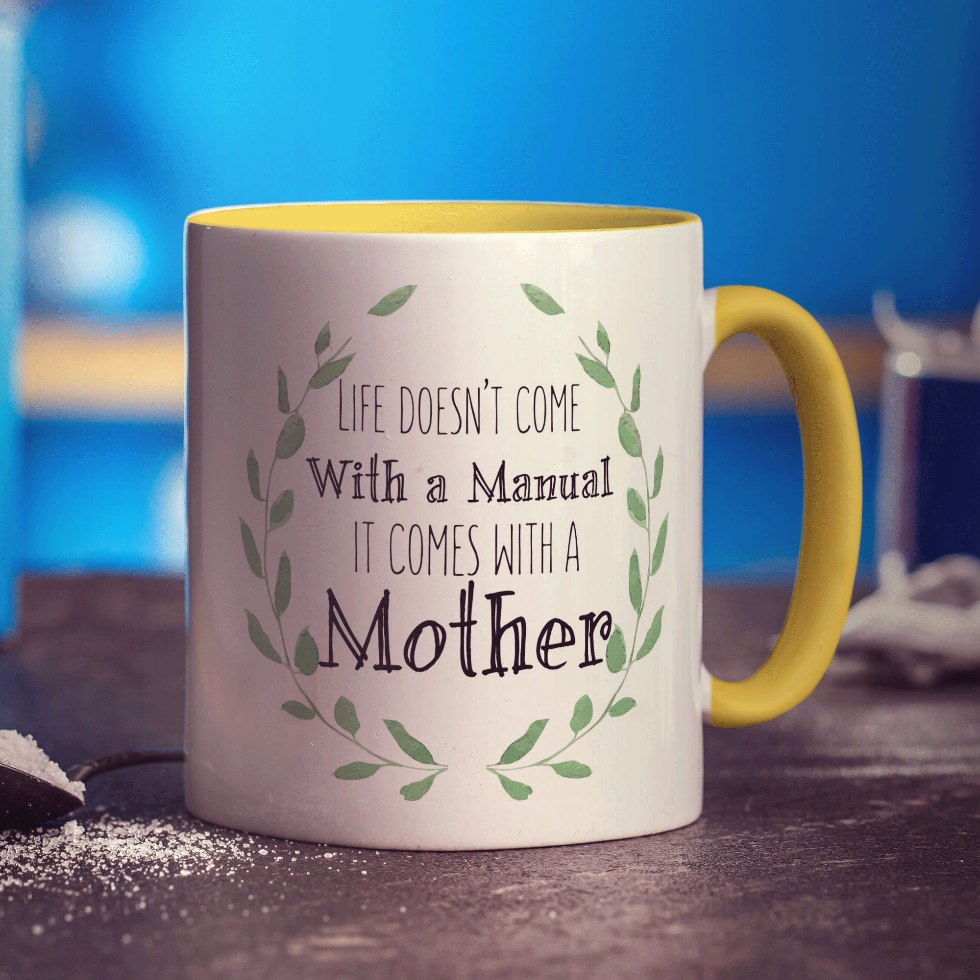 Life Doesn't Come With a Manual It Comes With a Mother Mug - Standard 330ml (11oz) / Yellow