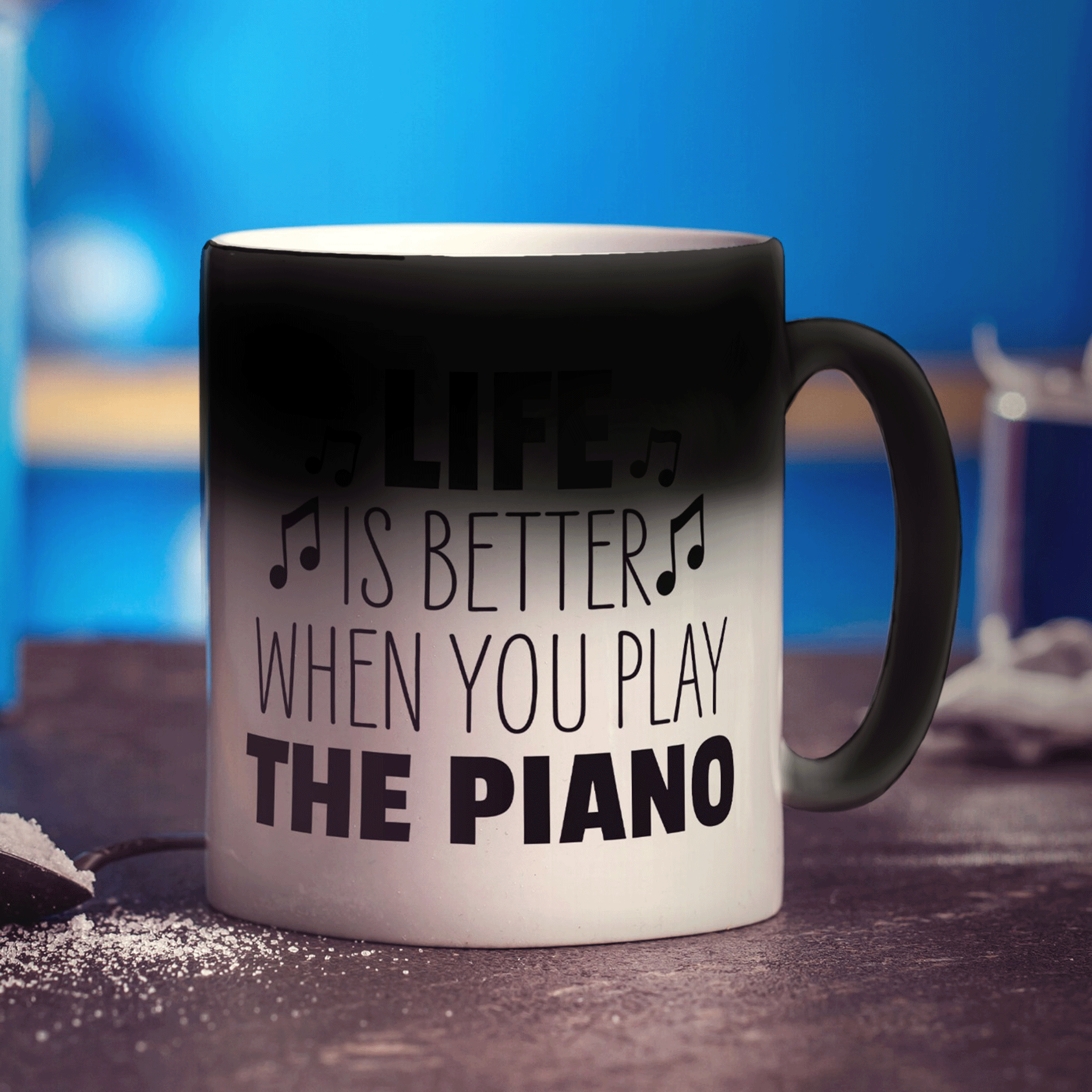 Life is Better When you Play the Piano Mug