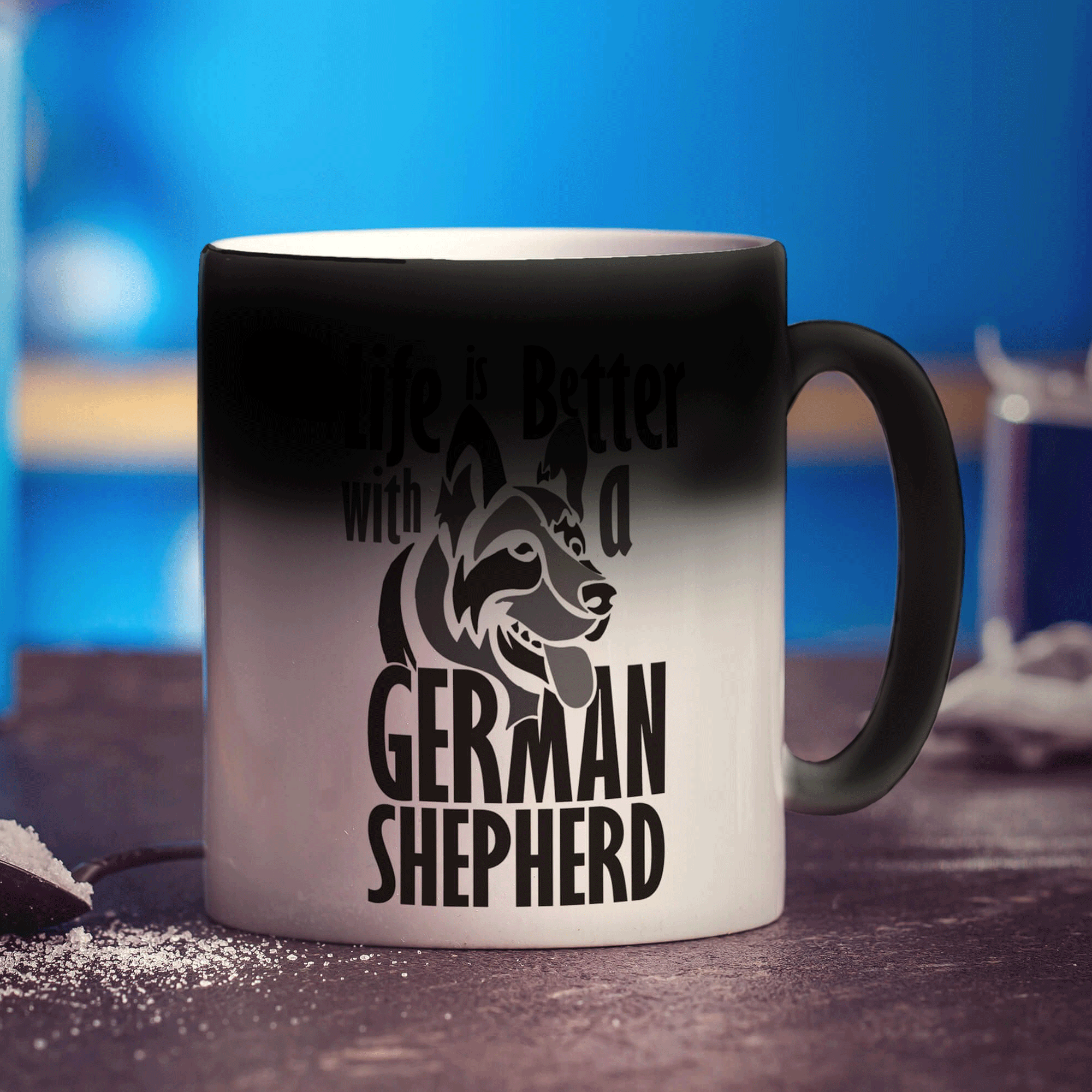 Life Is Better With A German Shepherd Mug - Standard 330ml (11oz) / Magic Mug