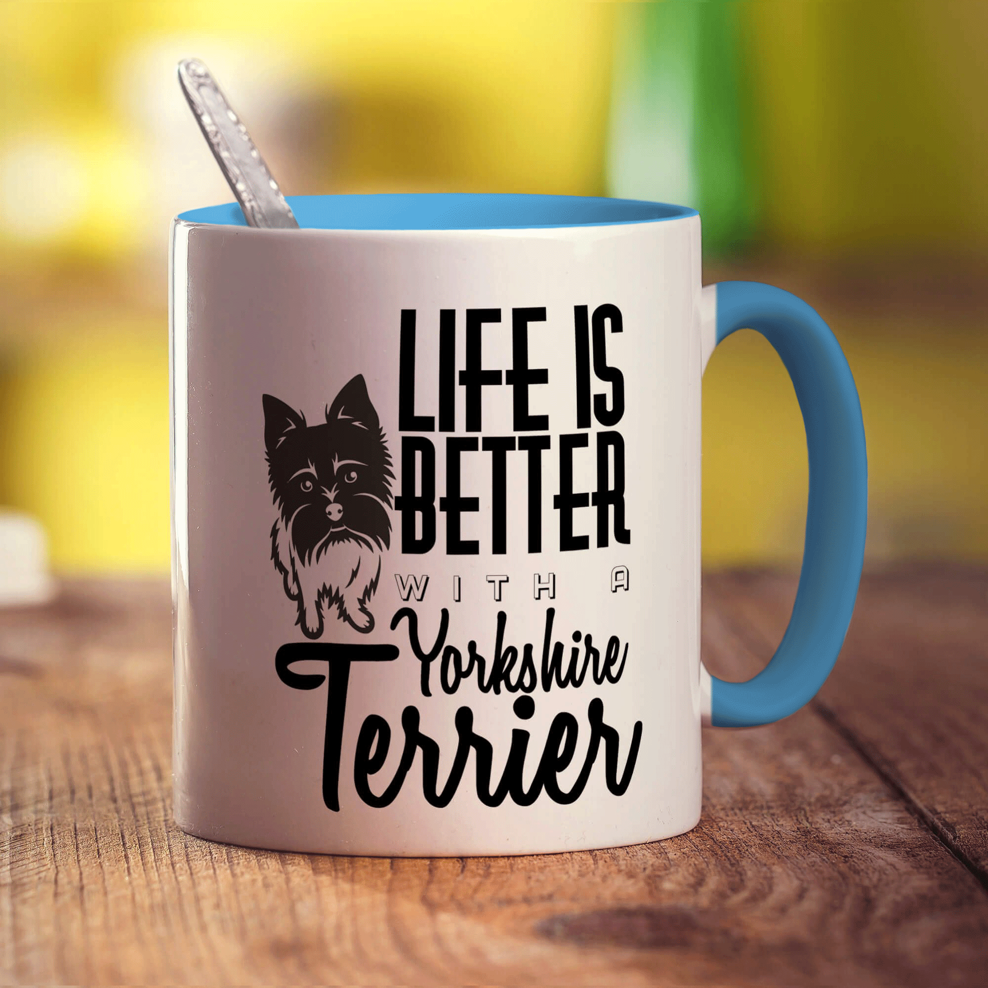 Life Is Better With A Yorkshire Terrier Mug - Standard 330ml (11oz) / Blue