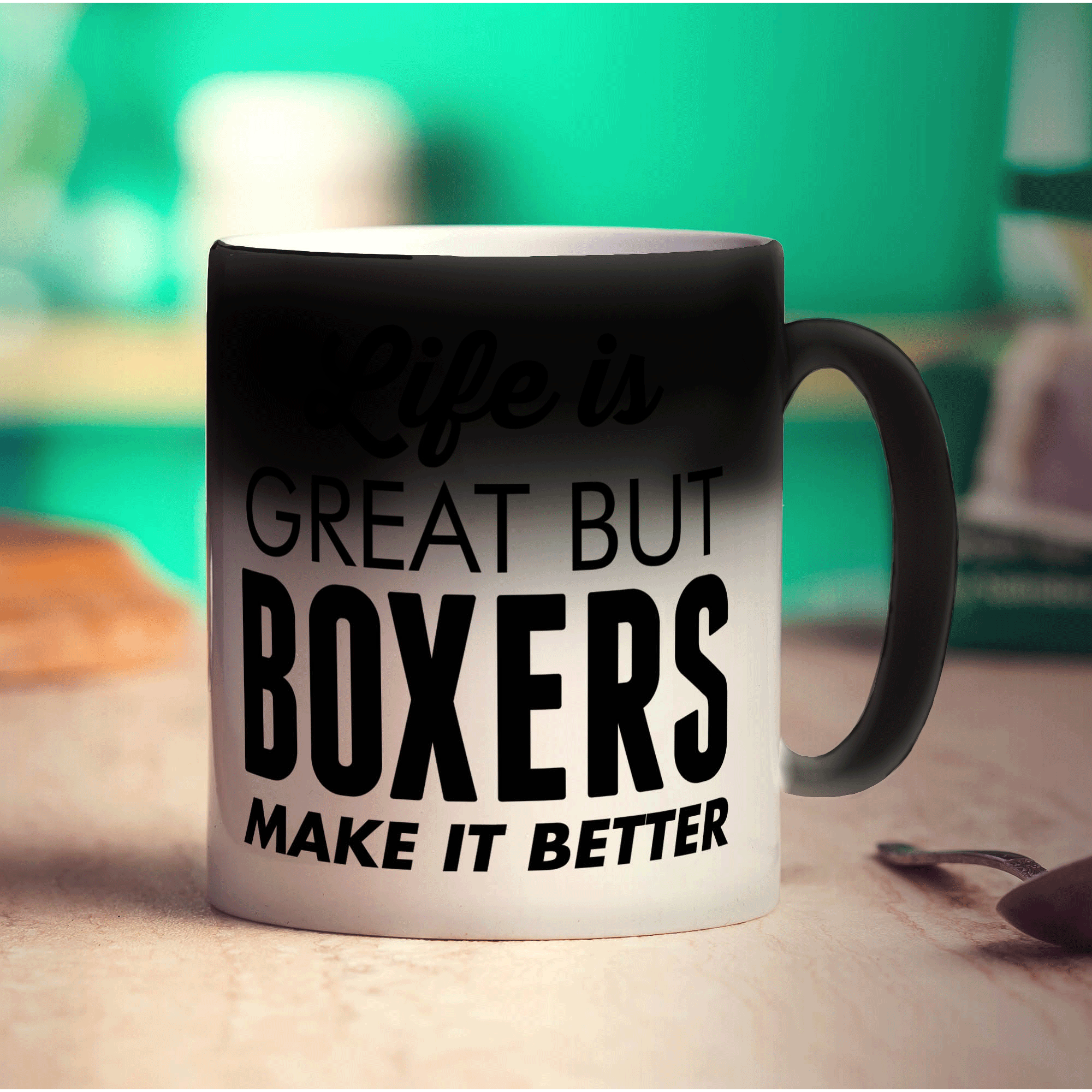 Life is Great But Boxers Make It Better Mug - Standard 330ml (11oz) / Magic Mug