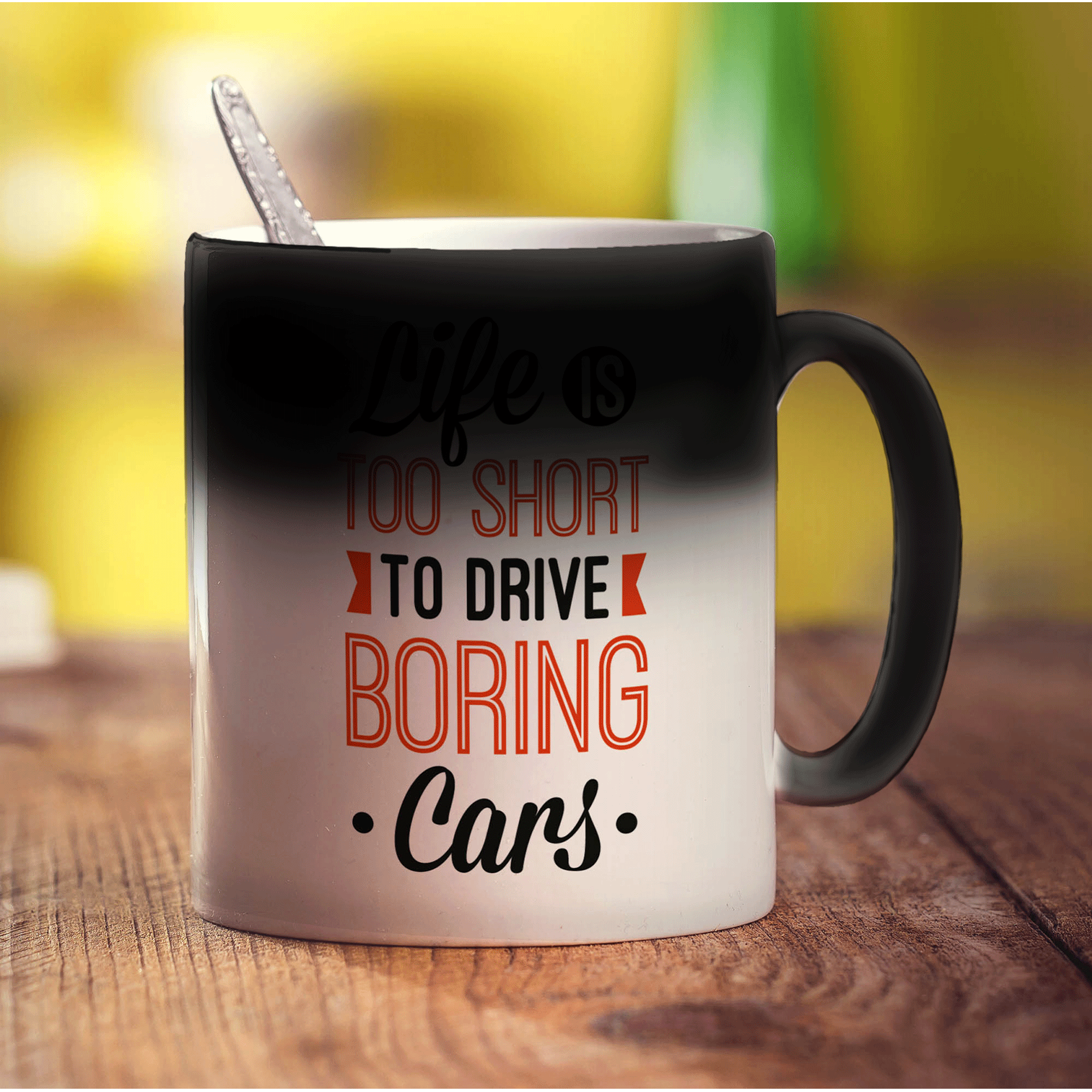 Life is Too Short To Drive Boring Cars Mug - Standard 330ml (11oz) / Magic Mug