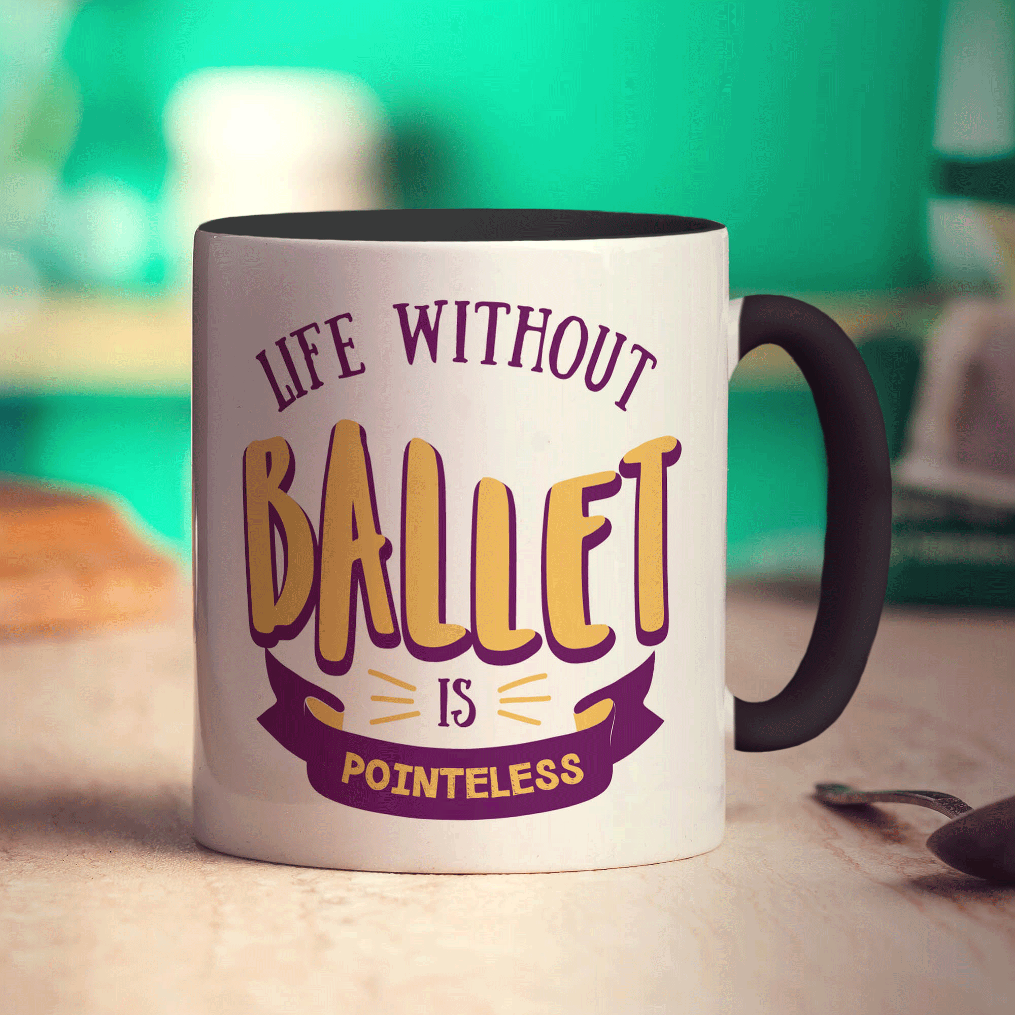 Life Without Ballet is Pointeless Mug - Standard 330ml (11oz) / Black