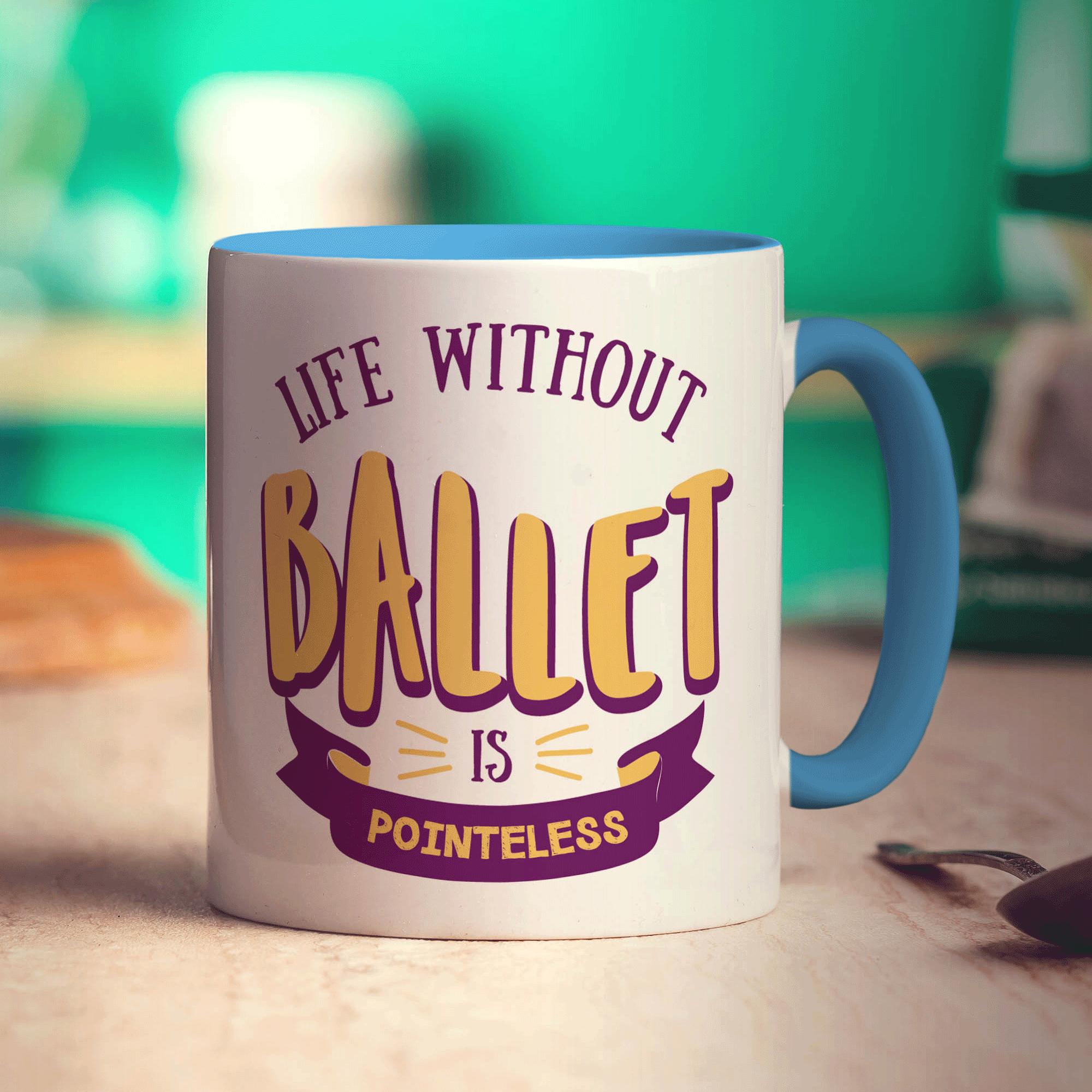 Life Without Ballet is Pointeless Mug - Standard 330ml (11oz) / Blue