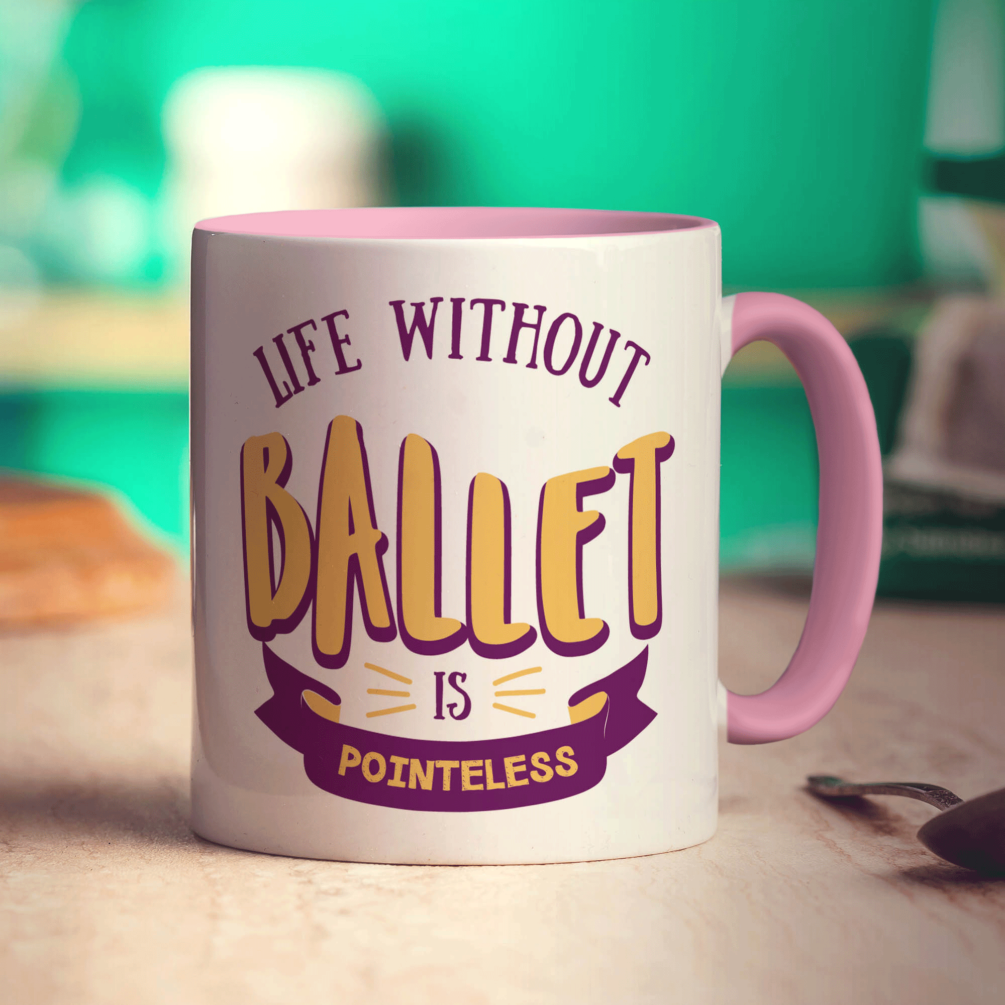 Life Without Ballet is Pointeless Mug - Standard 330ml (11oz) / Pink