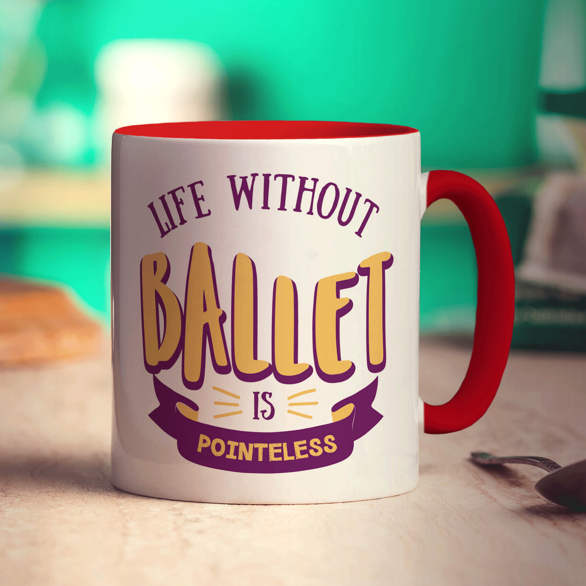 Life Without Ballet is Pointeless Mug - Standard 330ml (11oz) / Red