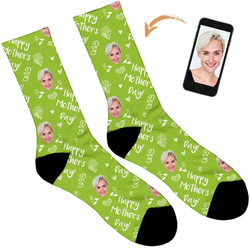 Diamond Happy Mothers Day Socks