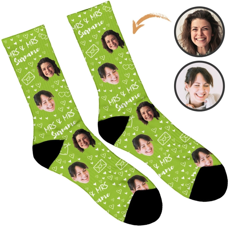 Mrs & Mrs Wedding Socks