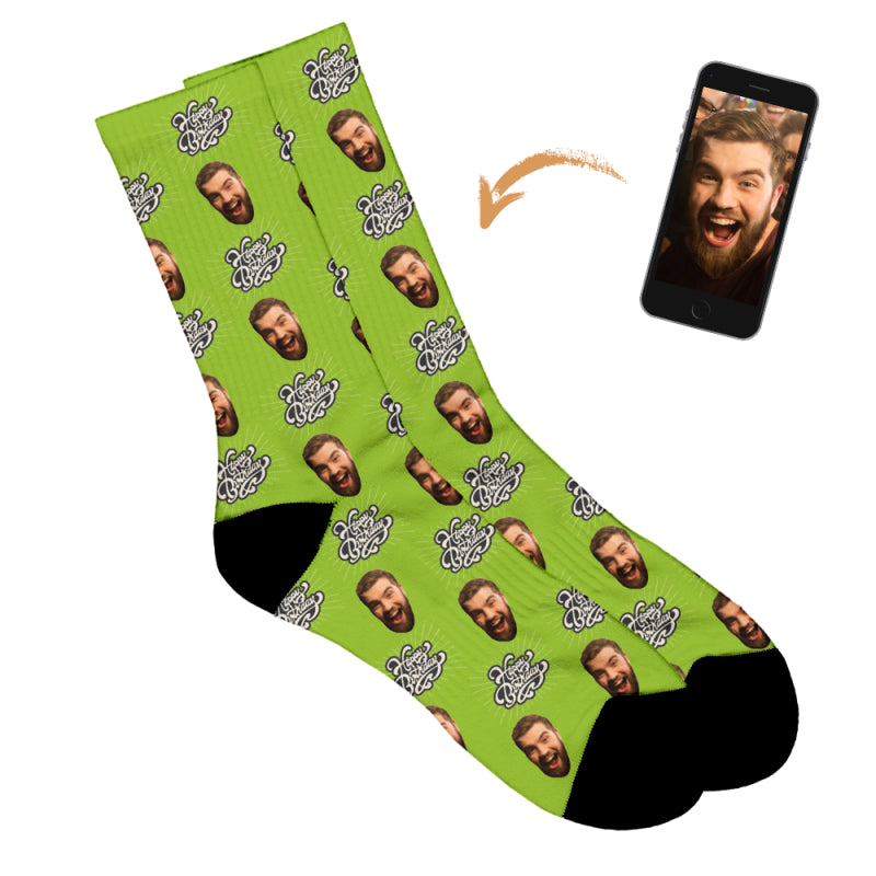 Vintage Birthday Personalised Socks