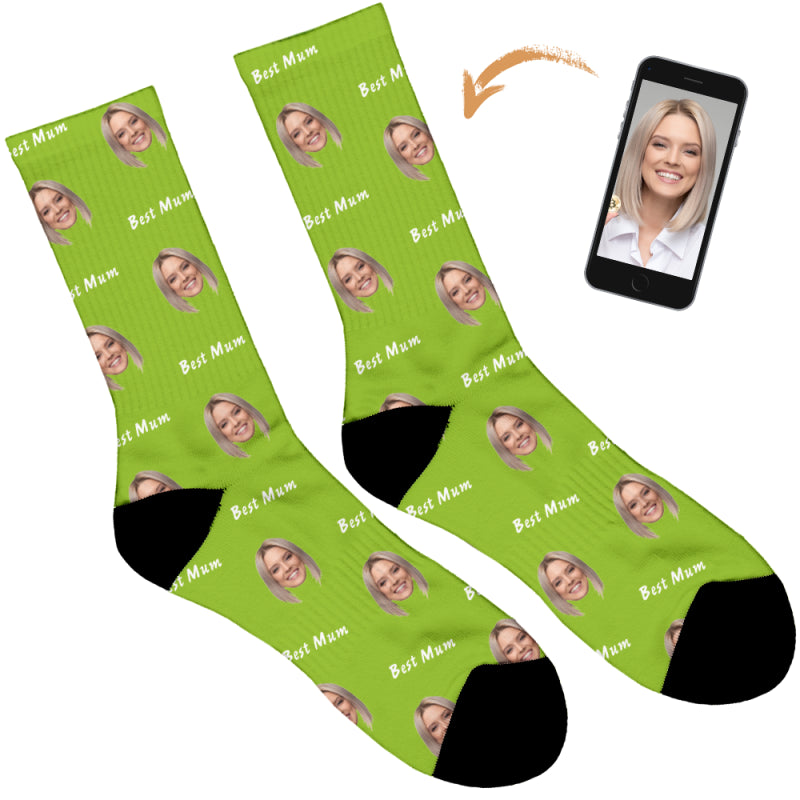 Best Mum Personalised Socks