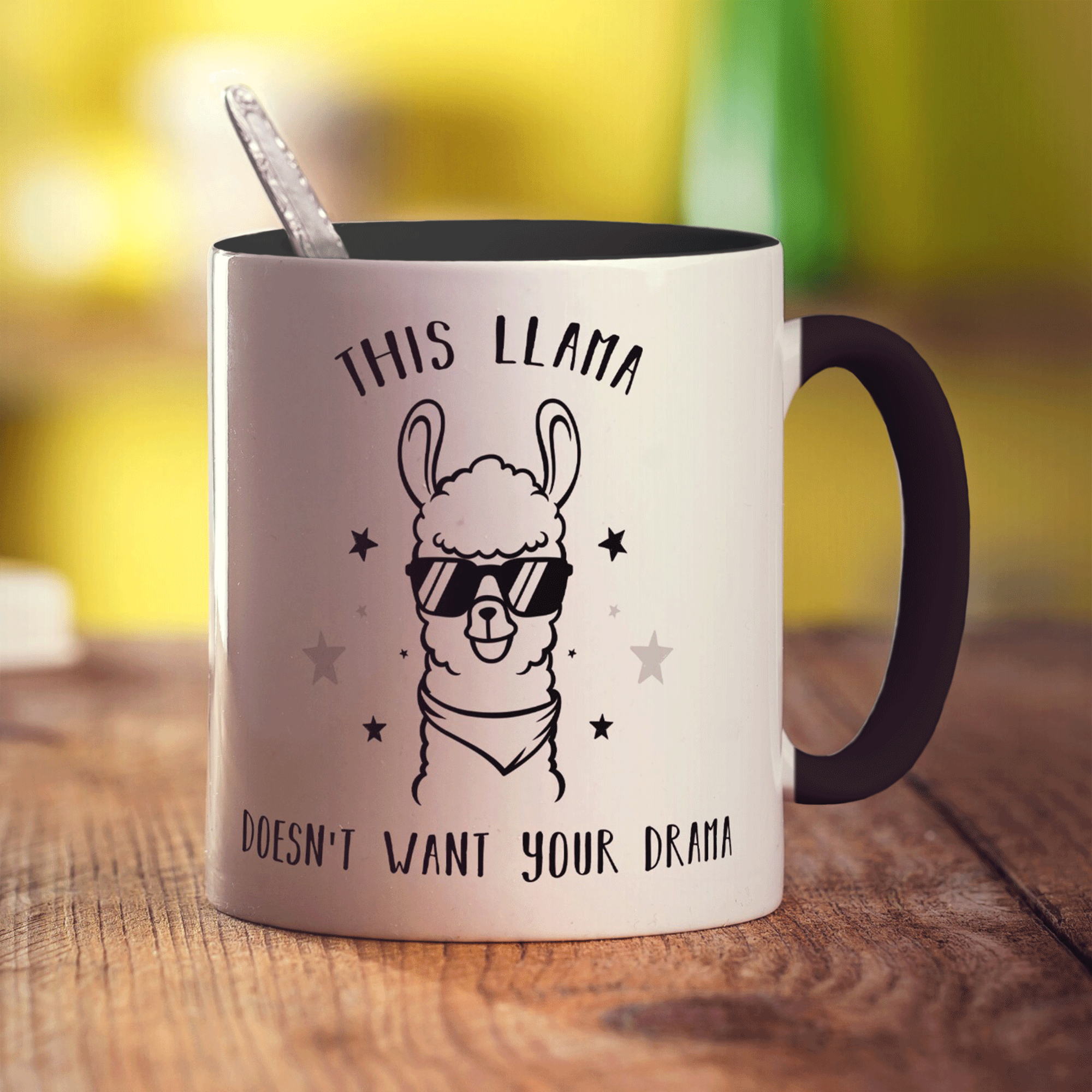 This Llama Doesn't Want Your Drama Mug