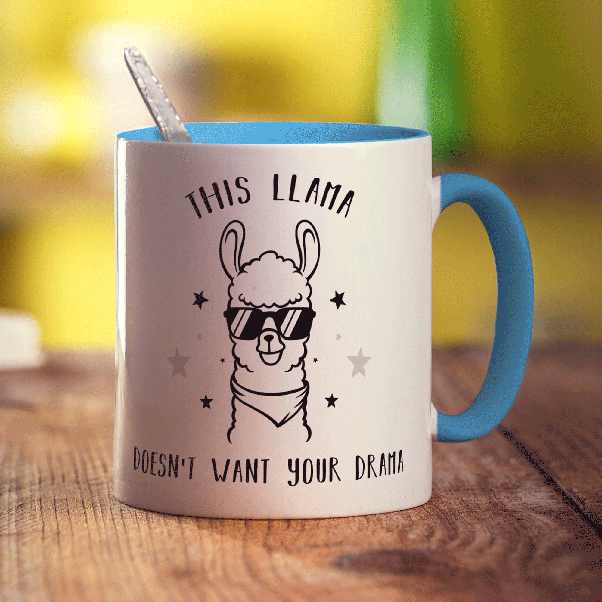 This Llama Doesn't Want Your Drama Mug