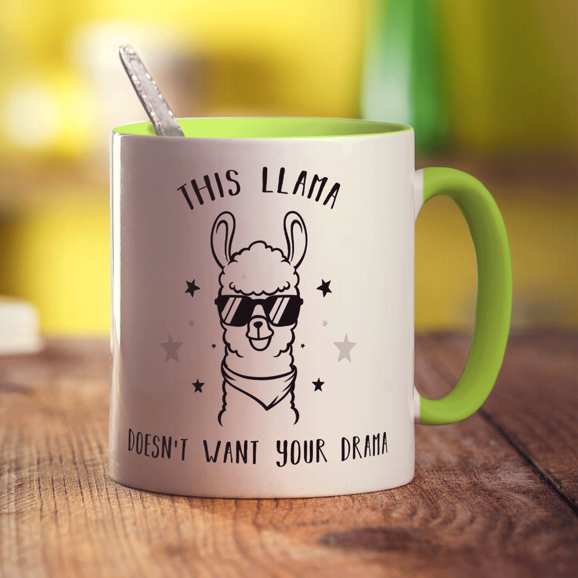 This Llama Doesn't Want Your Drama Mug