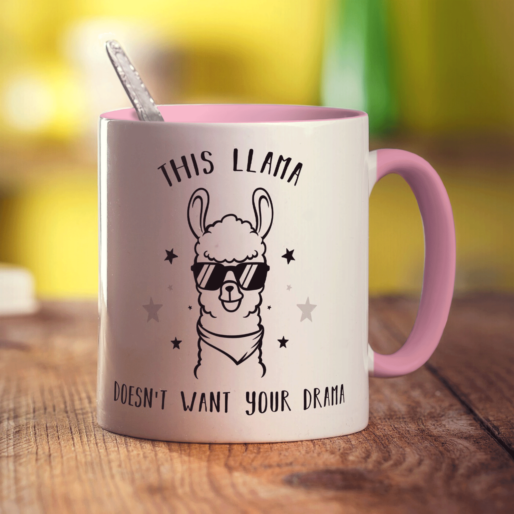 This Llama Doesn't Want Your Drama Mug