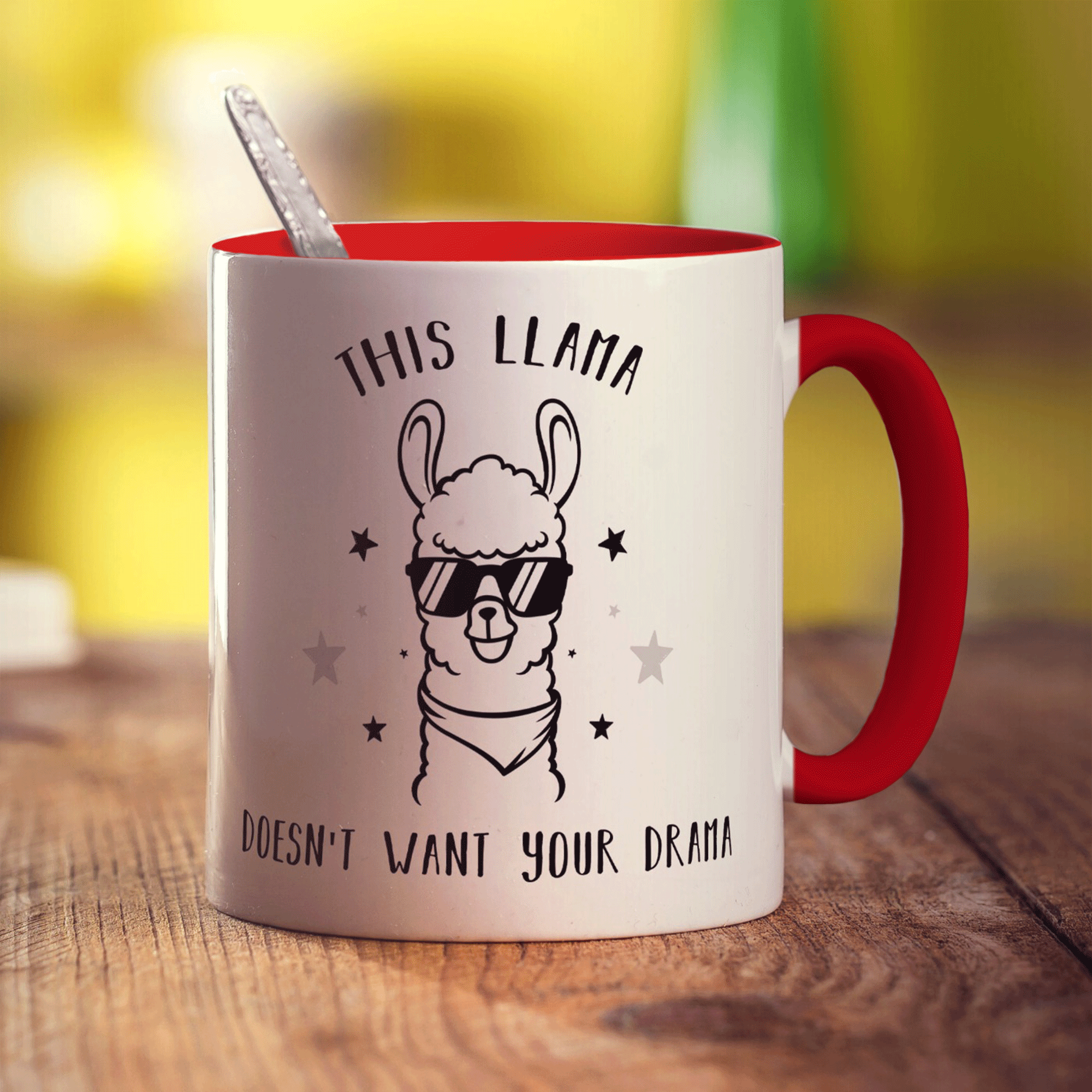 This Llama Doesn't Want Your Drama Mug