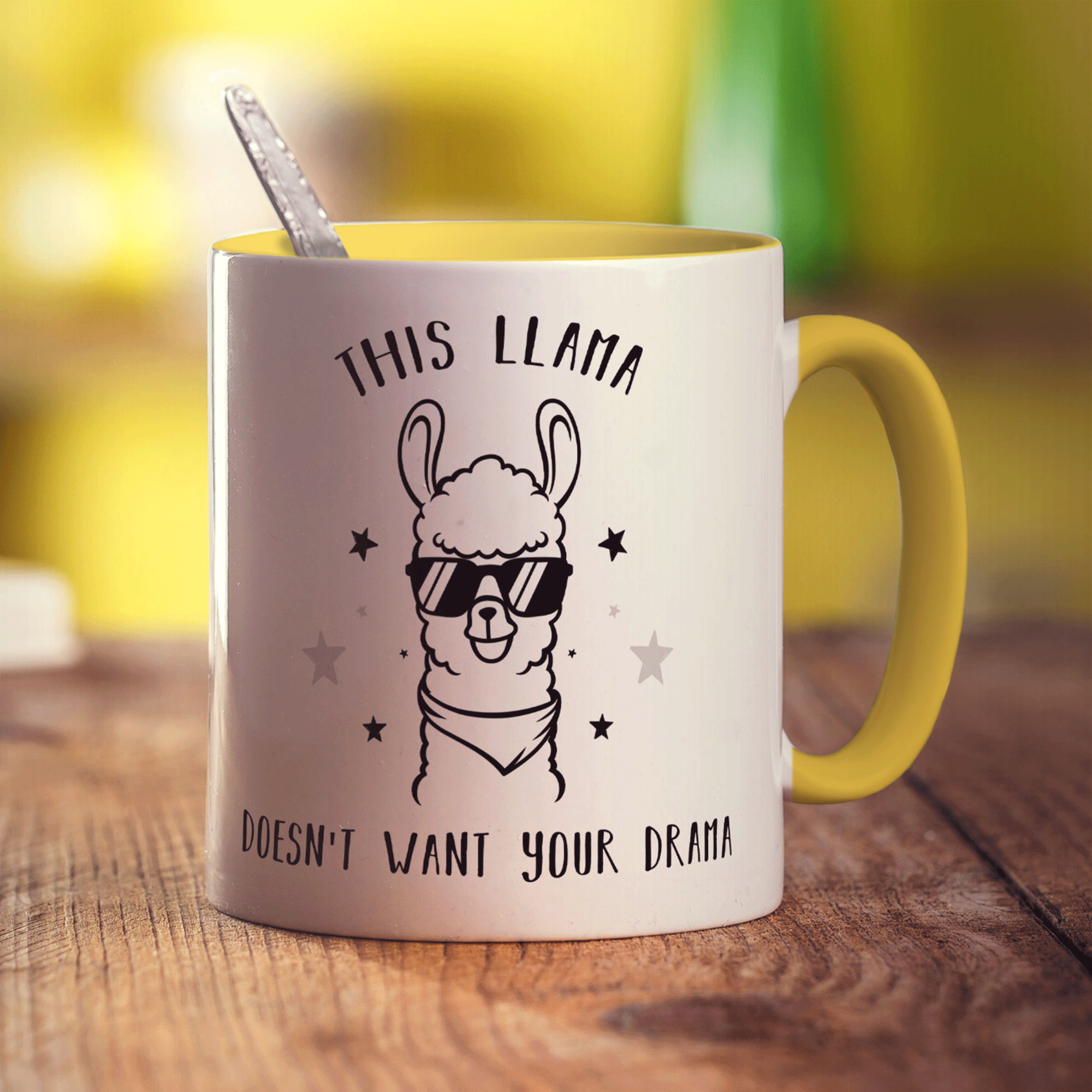 This Llama Doesn't Want Your Drama Mug