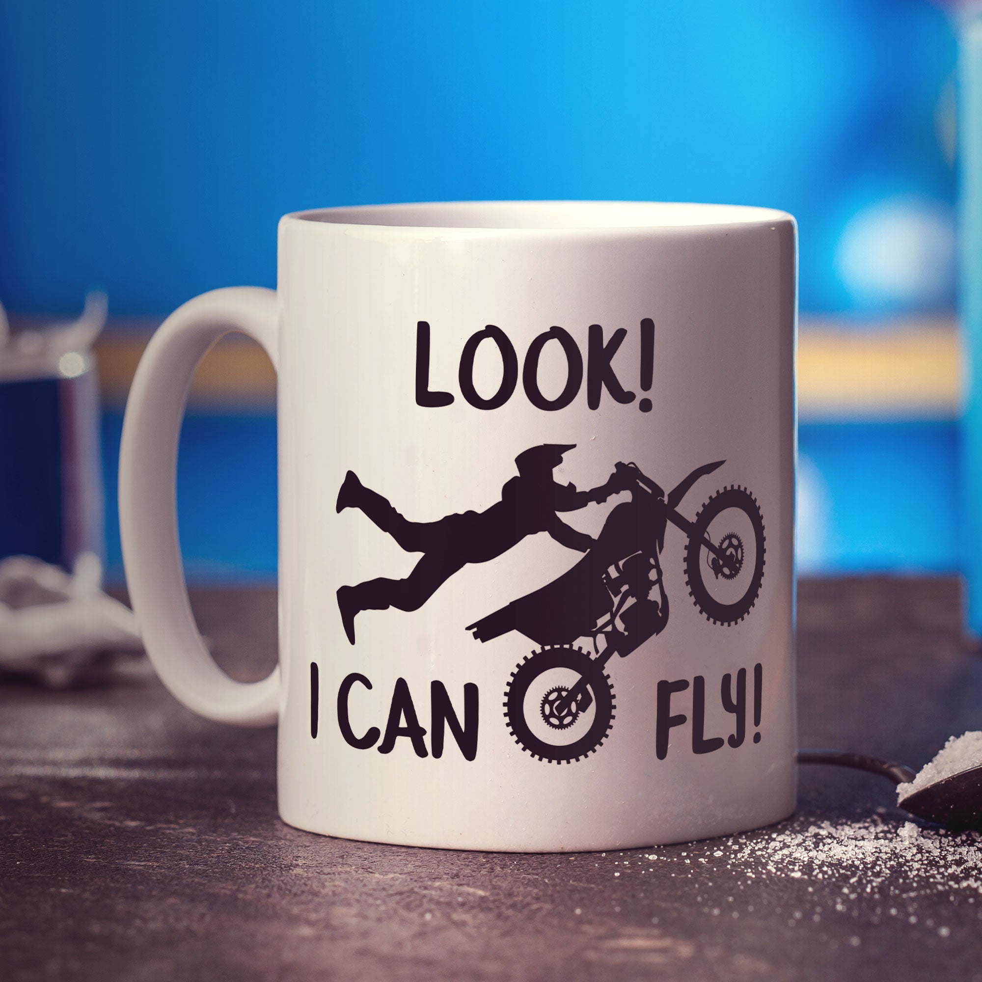 Look! I Can Fly Motocross Mug
