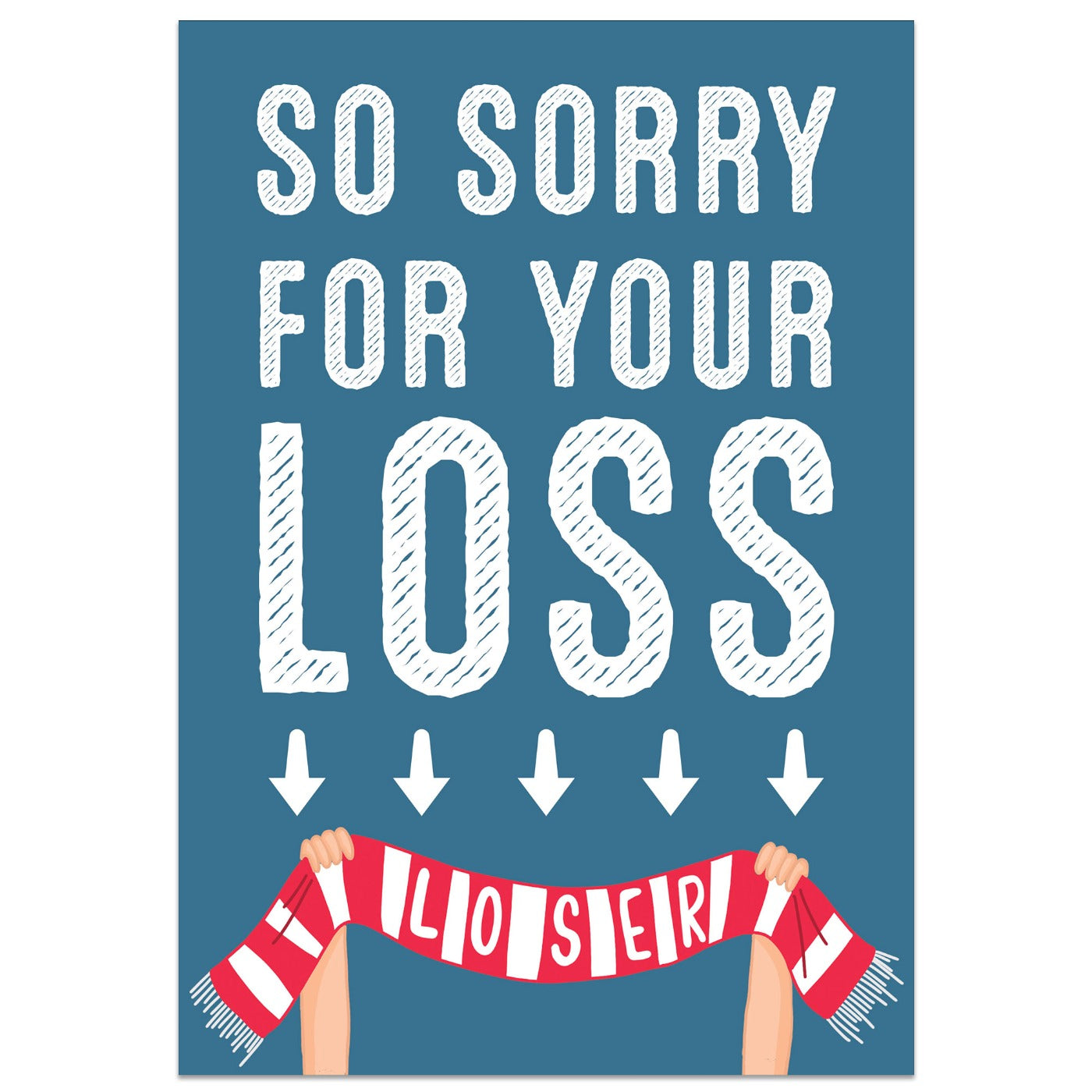 Loser Football Scarf World Cup Card