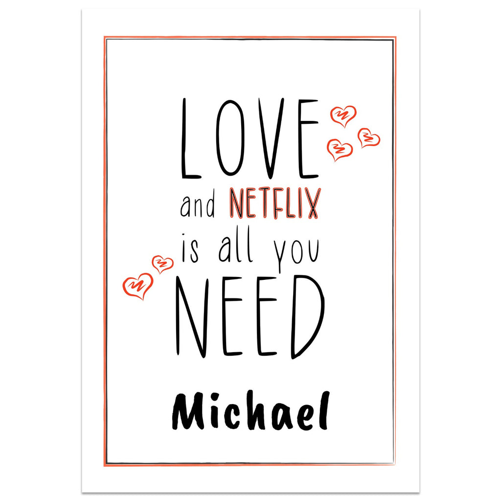 Love And Netflix Card