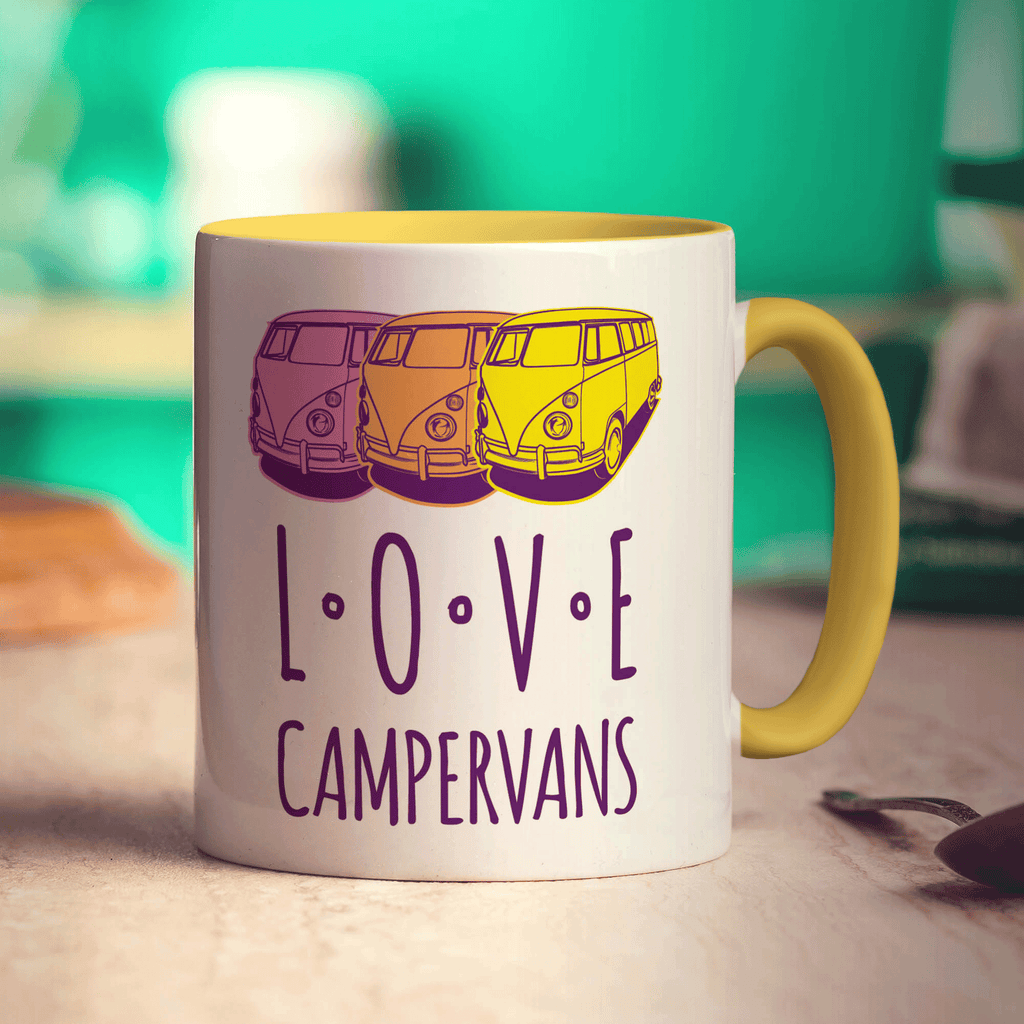 Love Campervans Mug - Standard 330ml (11oz) / Yellow