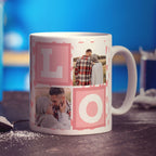 Love Letter Blocks Photo Mug