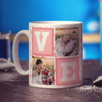 Love Letter Blocks Photo Mug