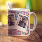 Love Pattern Polaroid Photo Mug - Standard 330ml (11oz) / White