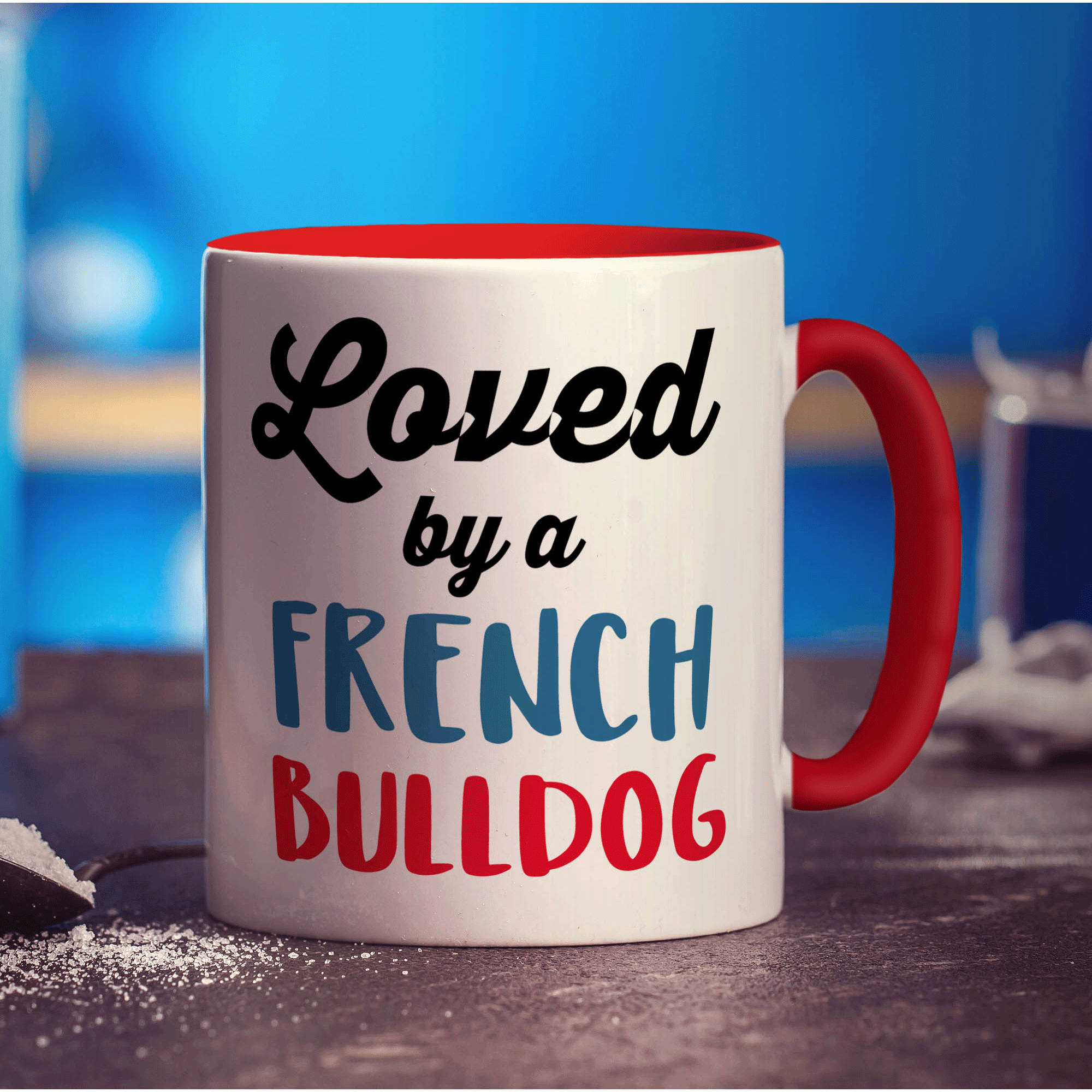 Loved By a French Bulldog Mug