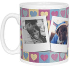 Love Pattern Polaroid Photo Mug