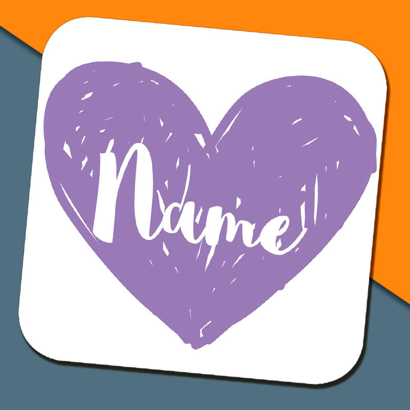 Maid of Honour Heart Name Coaster