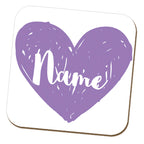 Maid of Honour Heart Name Coaster
