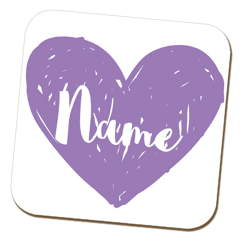 Maid of Honour Heart Name Coaster