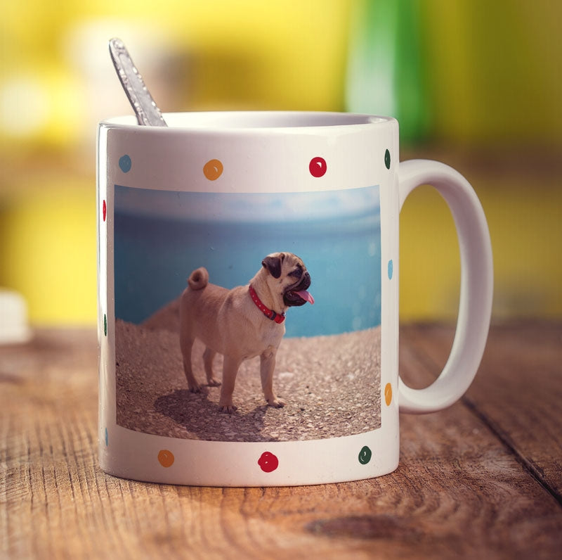 Dotty Photo Mug