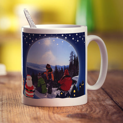 Christmas Night Photo & Message Mug