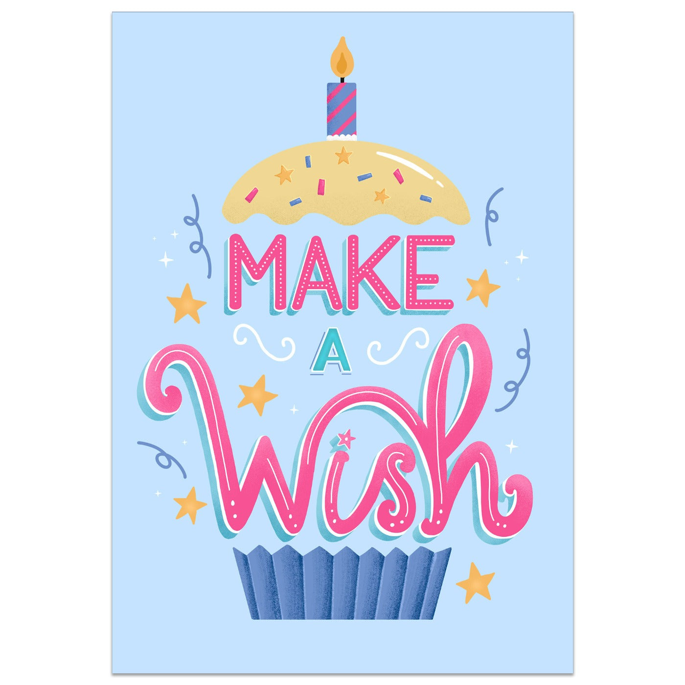 Make a Wish Cupcake Card
