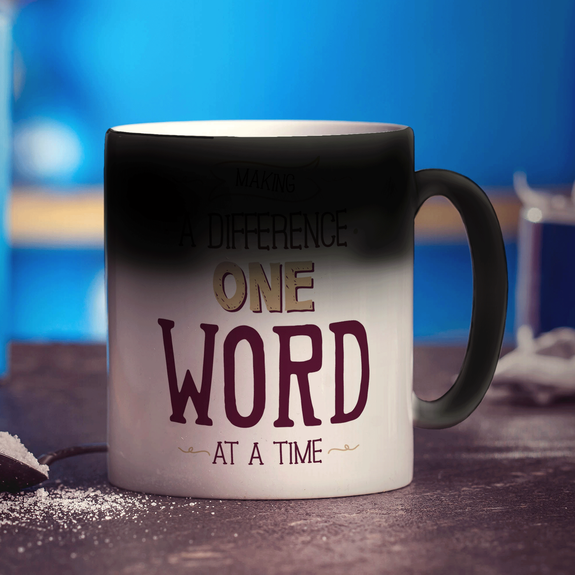 Making a Difference One Word At a Time Mug - Standard 330ml (11oz) / Magic Mug