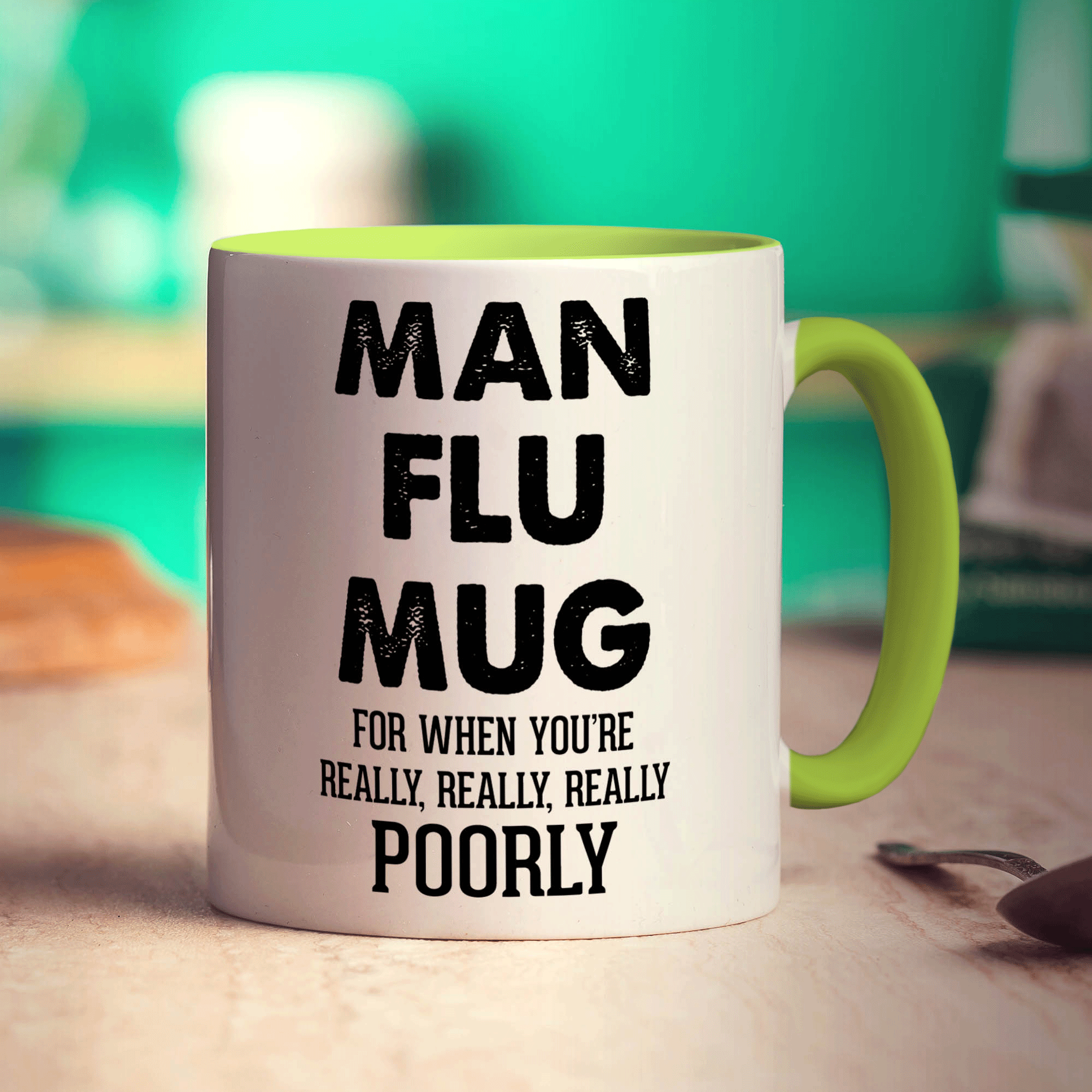 Man Flu Mug For When You're Really, Really, Really Poorly Mug - Standard 330ml (11oz) / Green