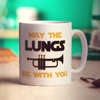 May the Lungs be With you Trumpet Mug - Standard 330ml (11oz) / White