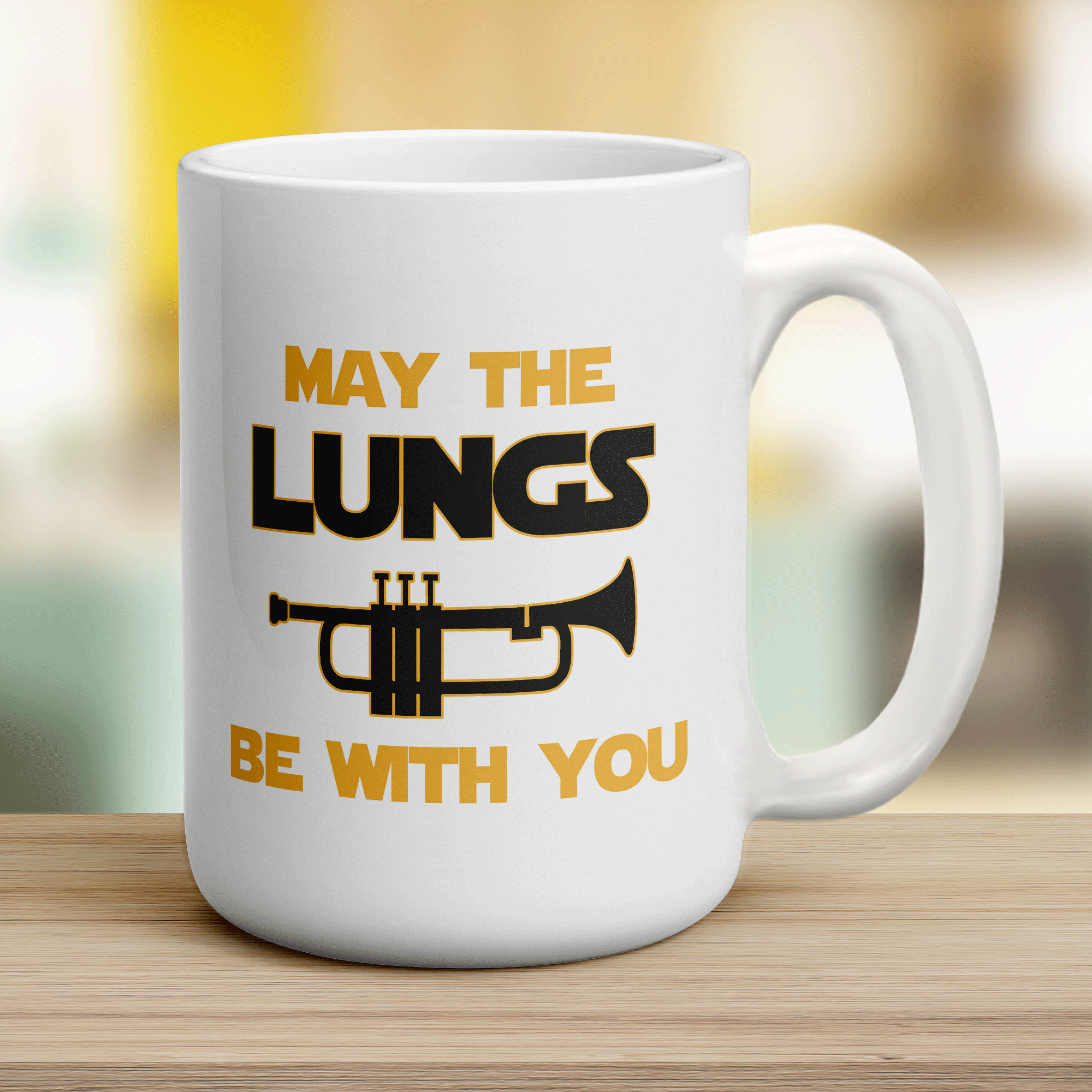 May the Lungs be With you Trumpet Mug