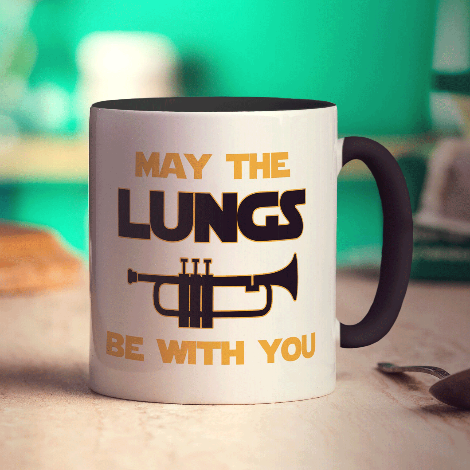 May the Lungs be With you Trumpet Mug