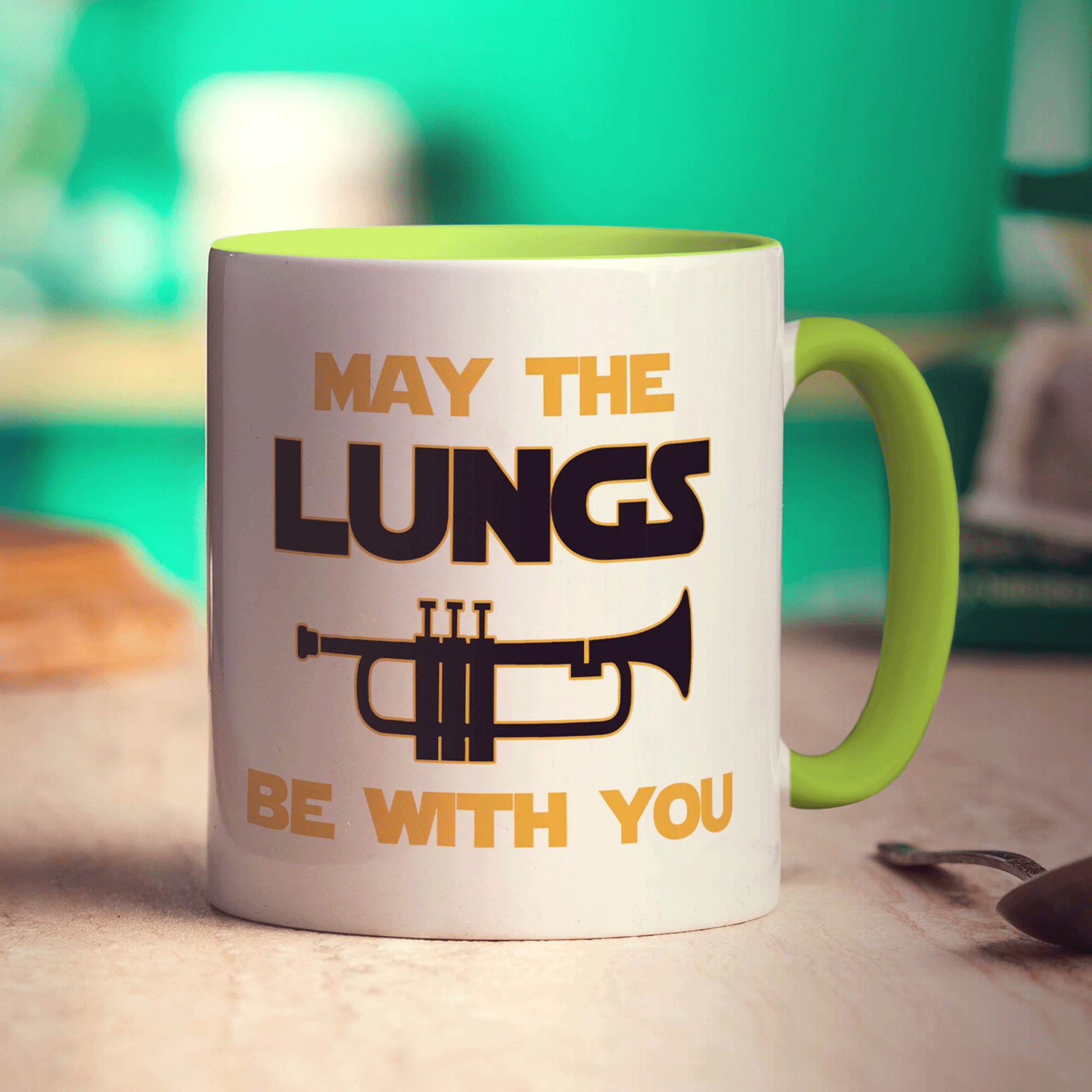 May the Lungs be With you Trumpet Mug