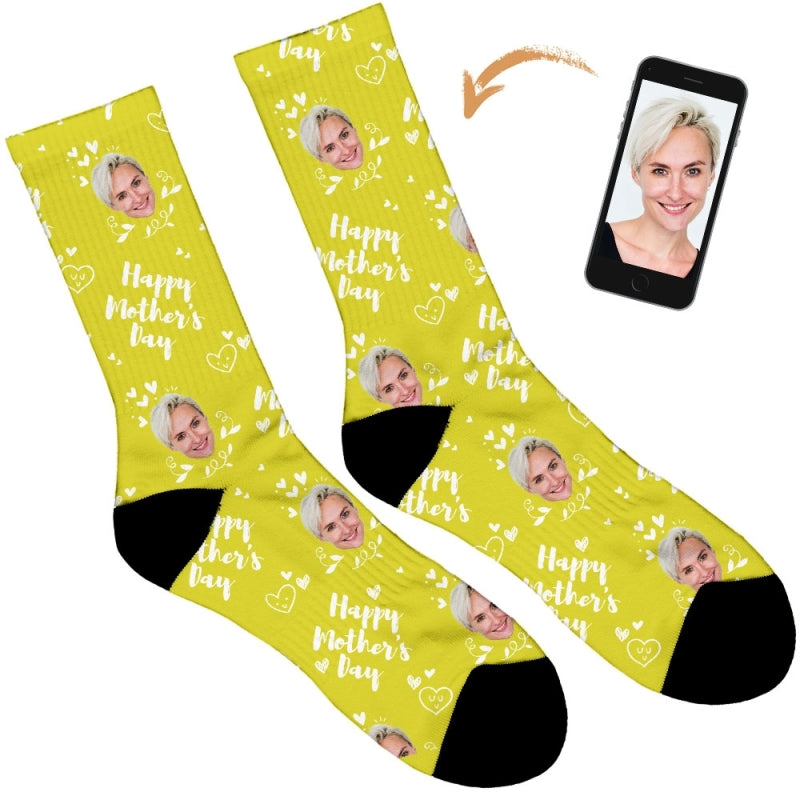 Happy Mothers Day Socks - Hearts